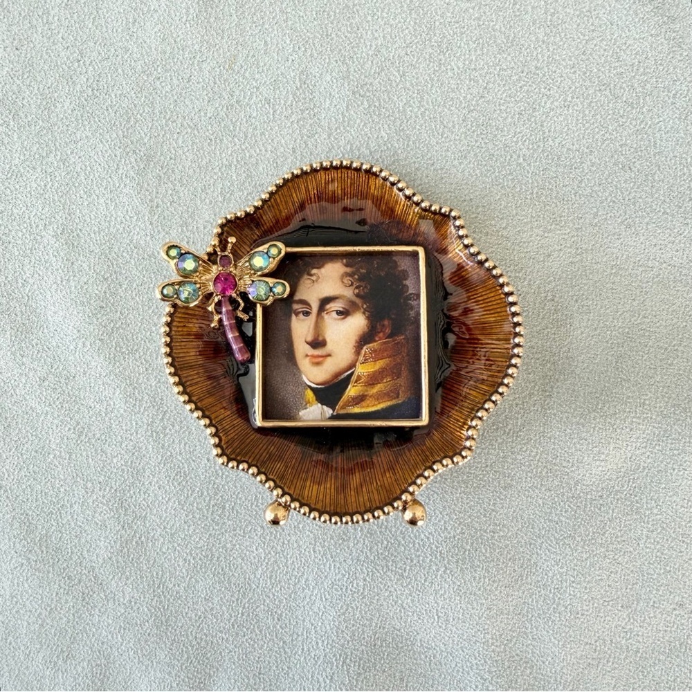 Jay Strongwater Dragonfly Gold Enamel Picture Frame Mini Pictures Frame